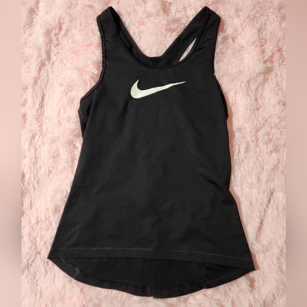 Black Nike Pro Dri-Fit Racerback Tank Top